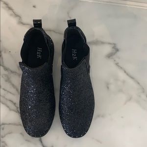 H2K glitter boot/black